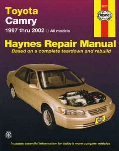 Toyota Workshop Service and Repair Manuals > Camry V6